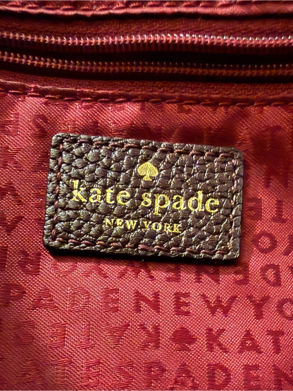 Kate Spade Mulberry Street Lise Satchel Cherrywood Leather - Picture 13 of 14